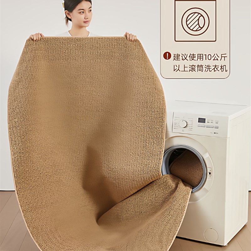 彷剑麻厨房地垫防滑防油可v擦免洗家用耐脏防水脚垫子长条地毯