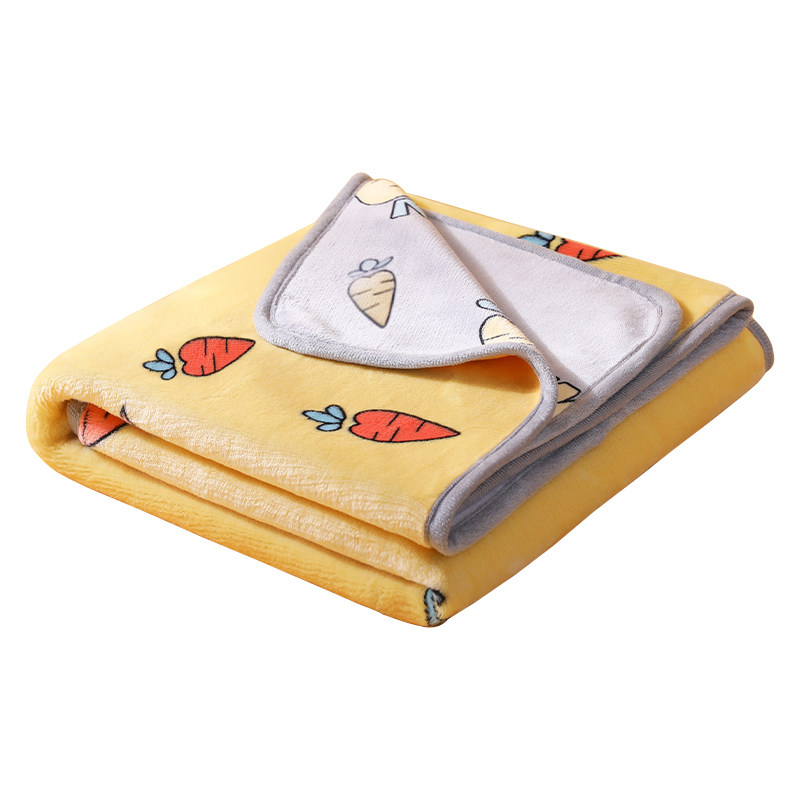儿童毛毯婴儿小被子小毛毯冬季加厚E珊瑚绒毯子宝宝午睡毯幼儿园