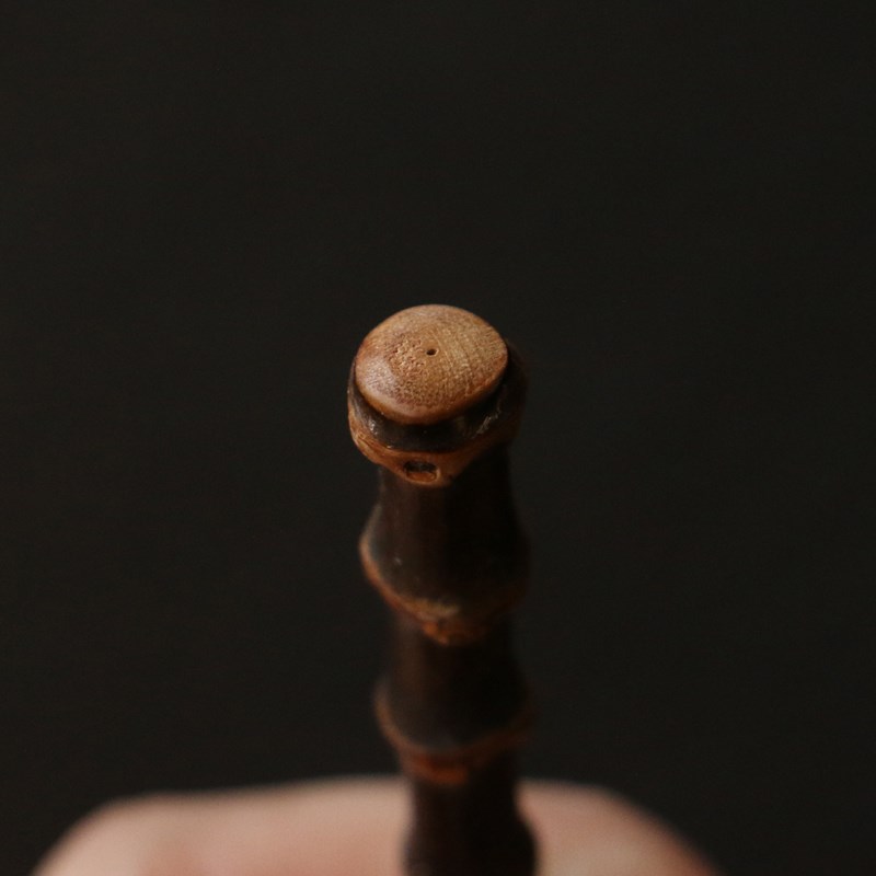 精品纯手工制作天然密节老竹鞭料子diy手M工竹手柄竹摆件手把件