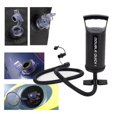 手动气垫床打气泵户外手拉充气床船充气泵露营帐篷W游泳池圈打气