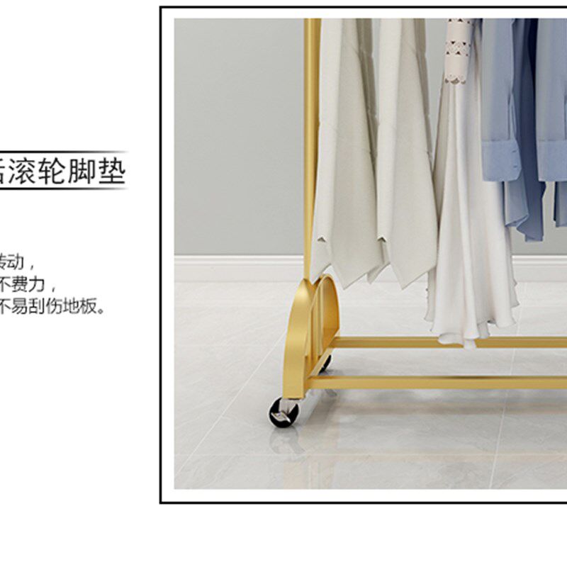 服装店衣b架落地式中岛上墙陈列架摆摊女童装展示挂衣杆货架移动