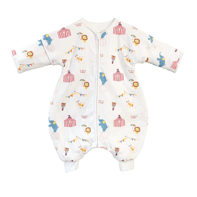 出口订单 春秋冬宝宝恒s温睡袋 带袖分腿睡袋婴儿睡袋儿童四季通