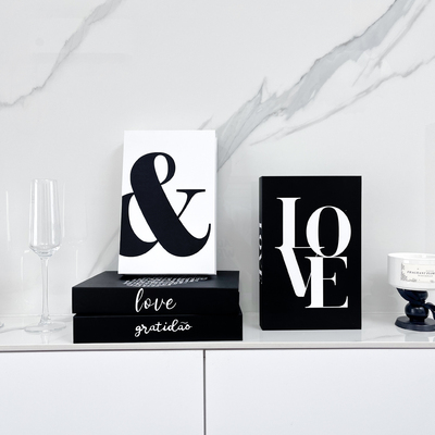 ins风简约假书装饰书高颜值网红室内氛围摆件高级拍摄背景仿真书