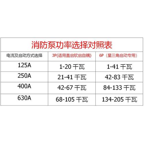 正品消软防机械应急P启动装置雾泵控制器喷星三角强启动开关125A3