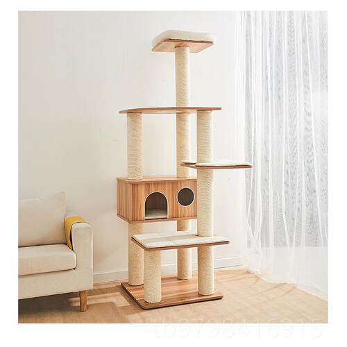 正品凯瑞Catry猫爬架猫木质大型豪华木猫树猫窝猫实一架体通天柱
