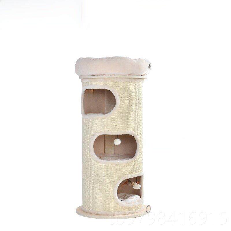 正品Krr麻y 2504大型实木剑麻桶爬架猫窝猫e抓板剑猫桶爪磨德国猫