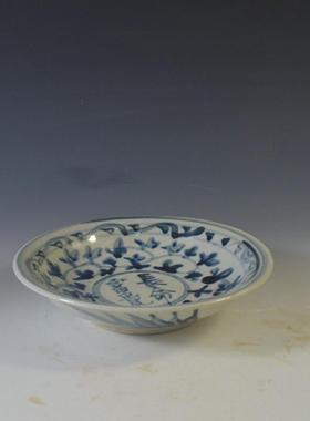 柴窑厂货景德镇仿古瓷器 复古民国风格 青花手绘釉下彩 瓷碟壶承