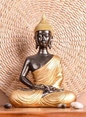 泰式风格装饰工艺品酒店会所餐厅奶茶店玄关软装开业招财佛像摆件