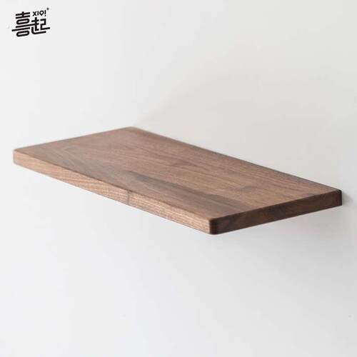 物挂胡桃木壁挂隔板书架板实木装饰 置架隔板墙原木定制一字木质