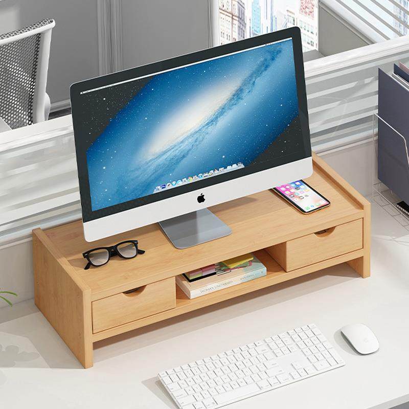 台式电脑显示器增高架护颈垫高底座支架置物架办公室桌面收纳架子