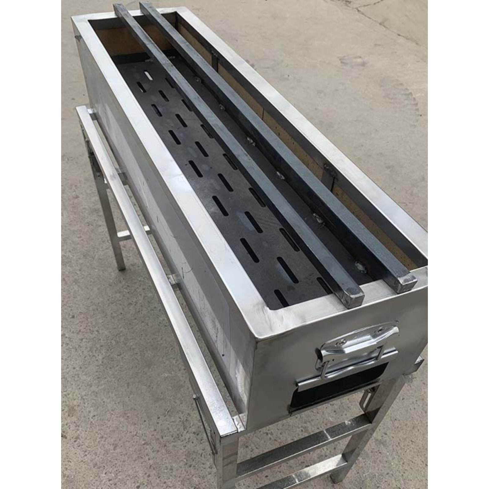 商用实心铁方钢不锈钢日式烧鸟炉料理店烧烤店支架户外摆摊工具