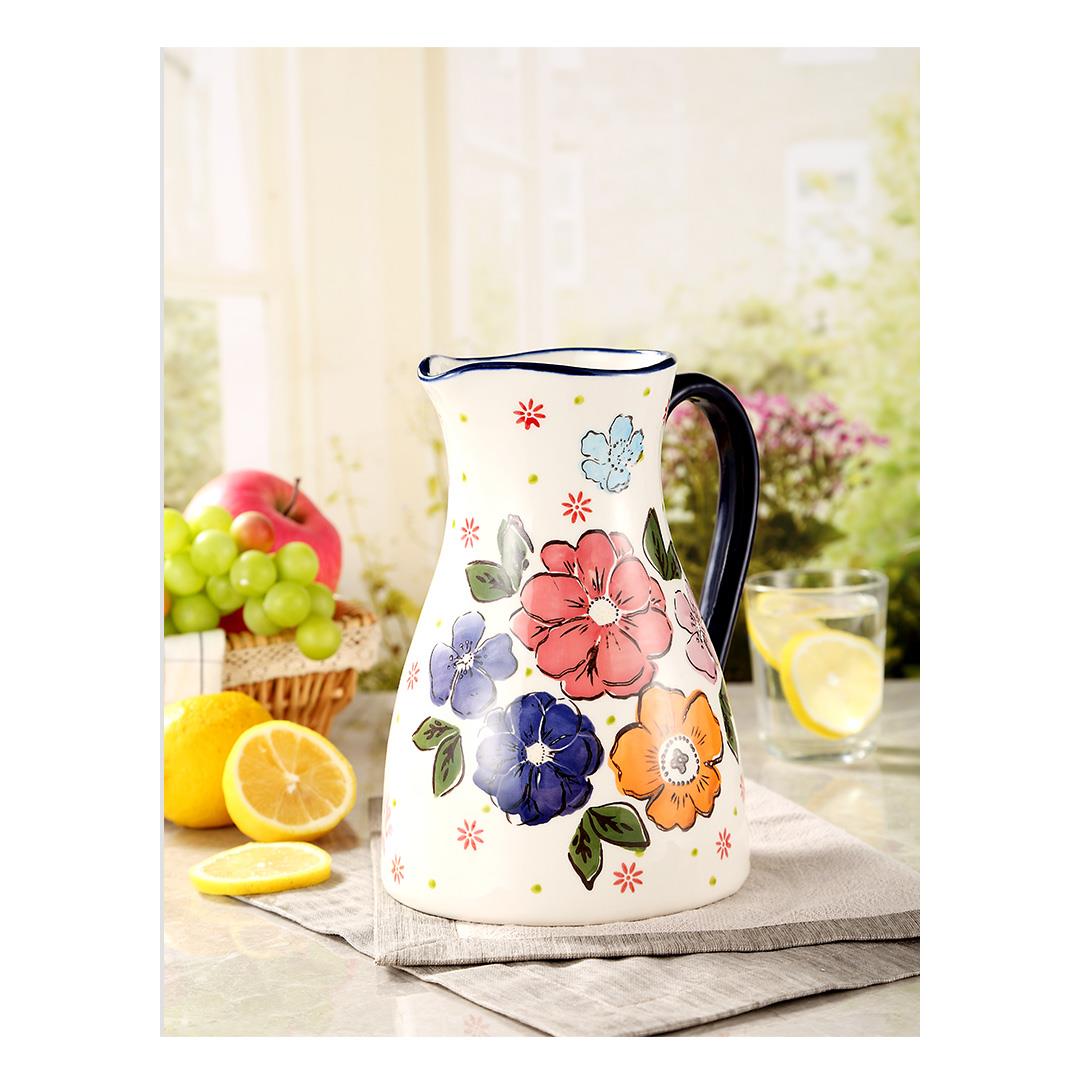 欧式大容量耐高温陶瓷冷水壶泡茶热水壶果茶大茶壶家用储水冷水壶