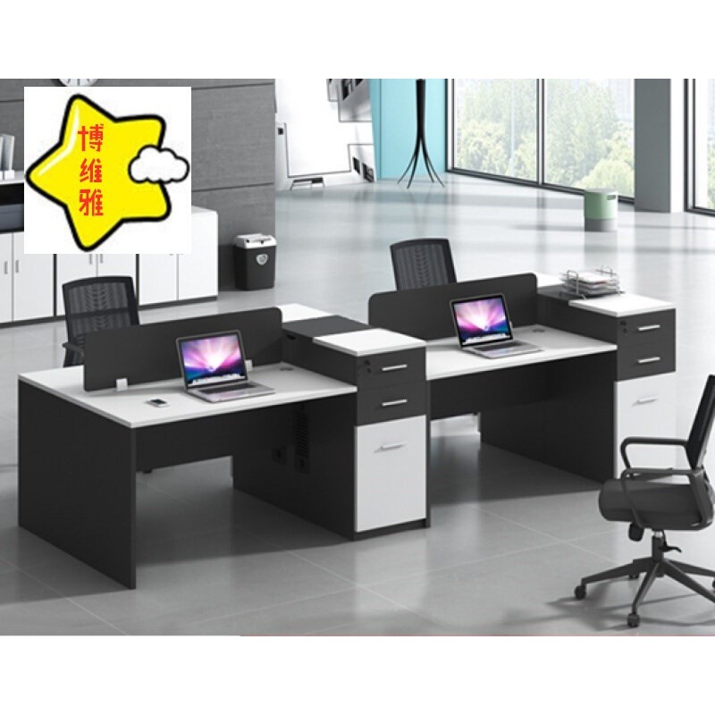 办公家具职员办公电脑桌椅简约工位 直条型卡座