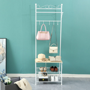 落地衣帽架出口各国卧室客厅三层鞋 架挂衣架小清新挂衣架源头厂家