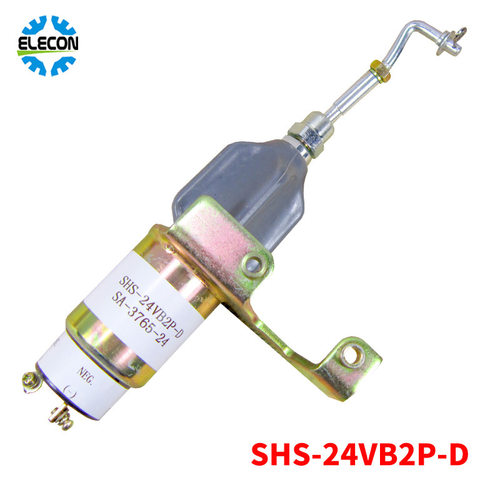 柴油机电子熄火器SHS-24VB2P-D-G停机断油电磁阀12v/24v电磁铁