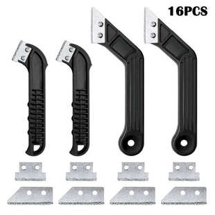 16件缝隙清洁工具套装斜角刮耙弯角刮刀边缘墙地缝残留物整理