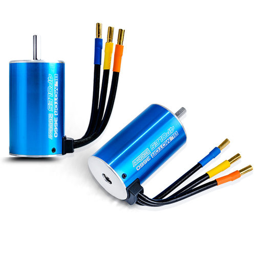 3660经典内转4极无感无刷电机3100KV 2600KV马达越野大脚短卡车模