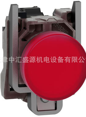 XB4BVG4=ZB4BVG1+ZB4BV043红色120VAC指示灯22mm指示XB4BVG4