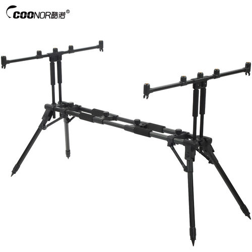 酷诺RP181欧式库钓支架 快速折叠支架报警器抛竿海竿多头炮台批发