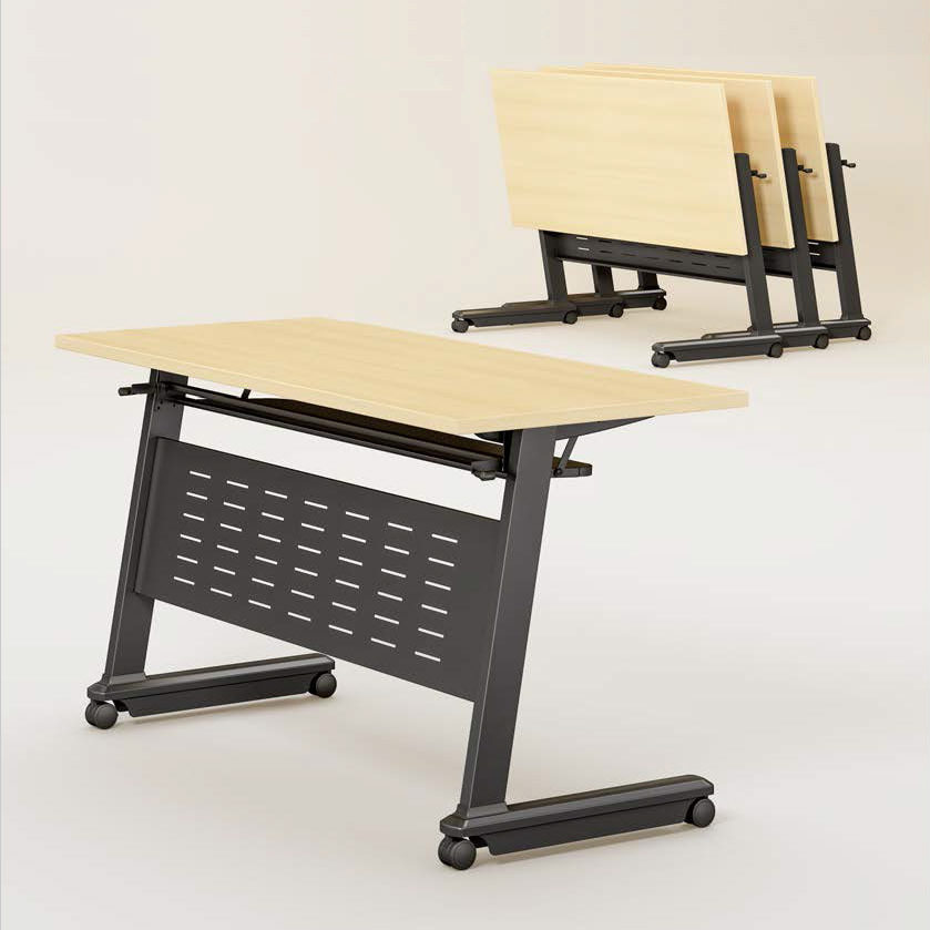 简约折叠桌长条桌会议桌组合员工培训桌 多功能移动办公桌培训桌