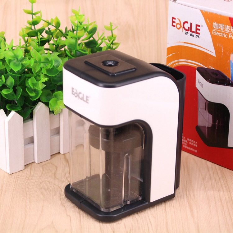 益而高5013创意电动卷笔刀滚刀式自动削笔器铅笔刨供电转笔刀笔刨