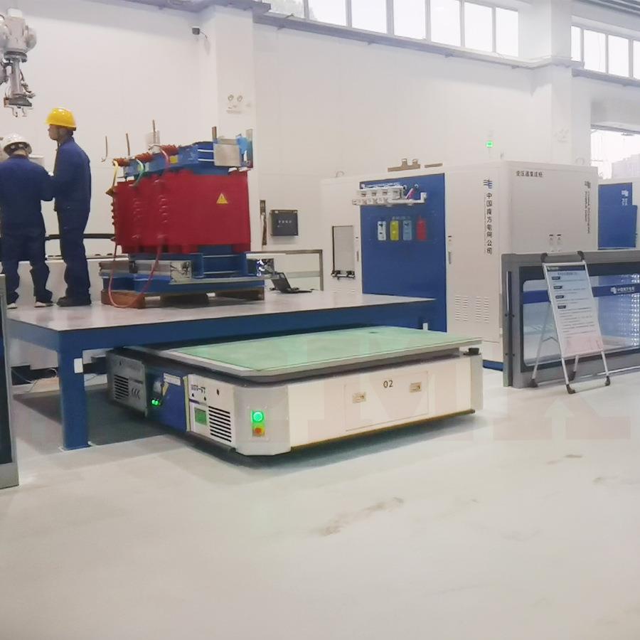 厂区自由运转自动化AGV小车柔性化无轨电动平车10吨智能agv