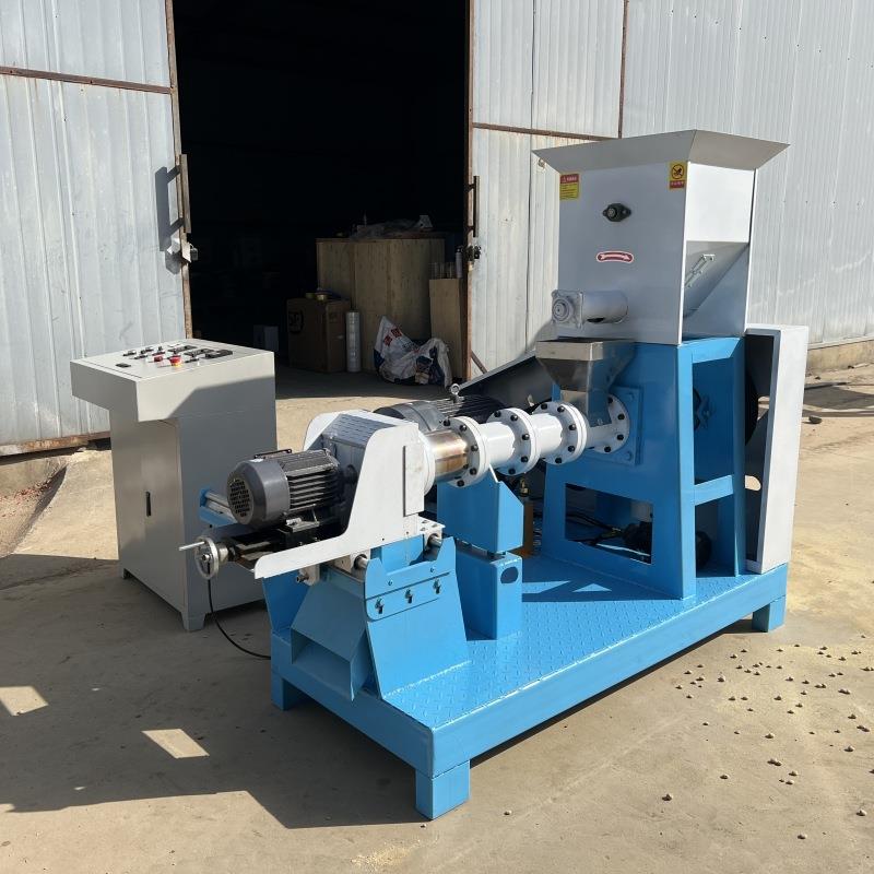 小型狗粮机鱼饲料颗粒机水产养殖膨化机宠物猫鸟龟漂浮饵料膨化机