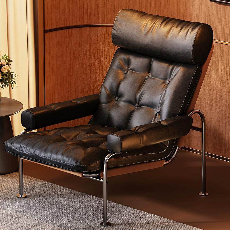 中古雪茄椅包豪斯风油蜡真皮沙发椅设计师轻奢高级客厅扶手单人椅,住宅家具,沙发椅,淘宝优惠券,粉丝福利购,淘宝优惠卷