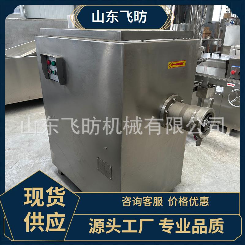 200大型冻肉绞肉机宠物肉馅破碎机全自动不锈钢鲜肉绞肉设备