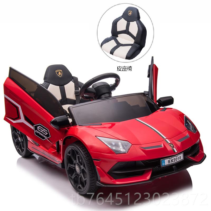 高档兰基尼儿童电动车四轮带汽车遥控玩具车可坐博人小孩摇摆宝宝