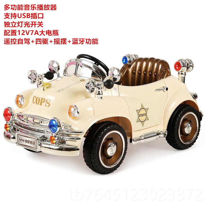 高档网红儿童电动车汽款车四轮可控女孩公主男宝遥宝具小孩玩车可