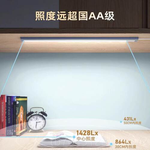 高档国aa级Ra89全光谱书护眼灯台灯灯学习专用书桌灯桌吸顶护眼长