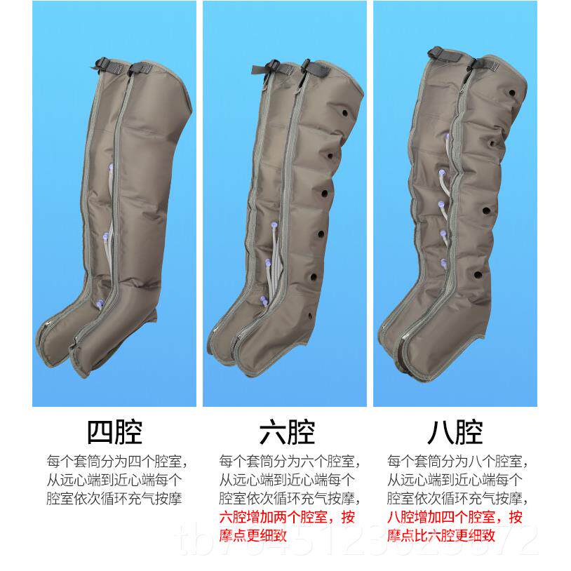 高档美气动老人腿奥部按摩气器八腔空波压力理疗腿脚部佳气压按摩