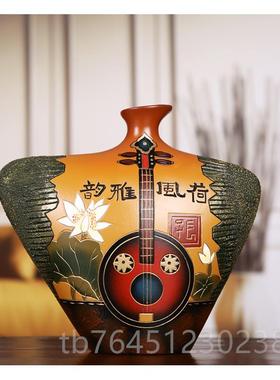 高档酒柜装摆饰品小众件现代客厅家创居意博古架摆计设彩陶设师艺