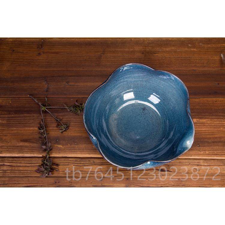 高档景德镇创意窑变陶瓷鱼乌缸龟缸睡碗莲莲盆异形面金鱼桌缸蓝色,宠物/宠物食品及用品,桌面缸,淘宝优惠券,粉丝福利购,淘宝优惠卷