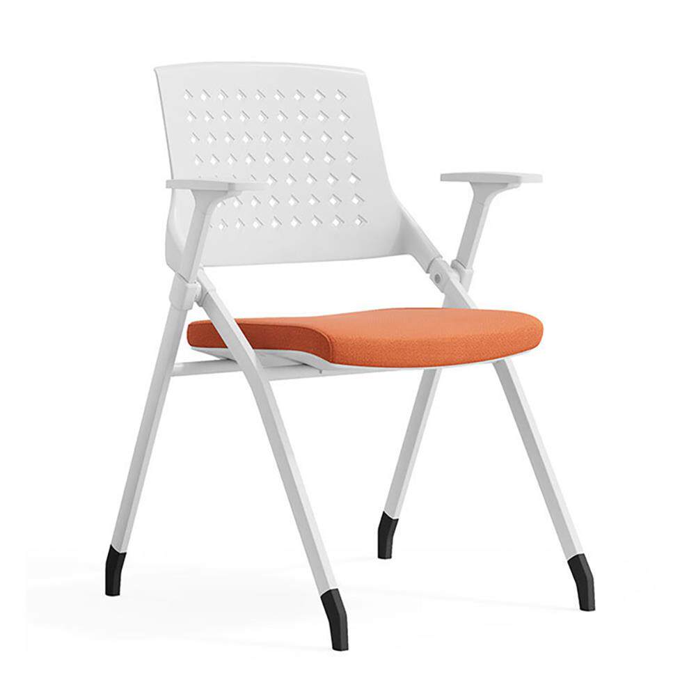 简约现代会议椅折叠培训椅电脑椅职员办公椅桌椅一体学习椅洽谈椅