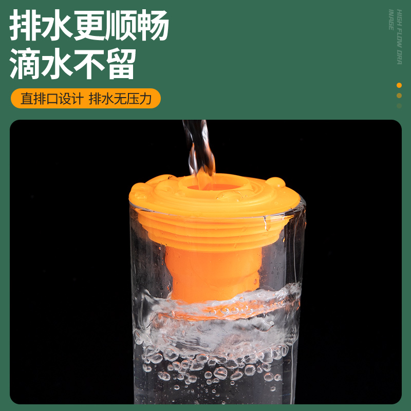 下水道防返臭神器地漏防臭器75下水管堵口器厨房50密封塞圈封口盖