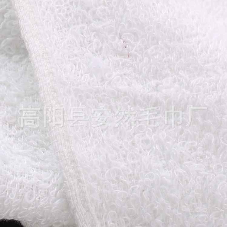 民宿酒店毛巾加厚劳保宾馆饭店洗浴一次性白毛巾纯棉铁板烧抹布