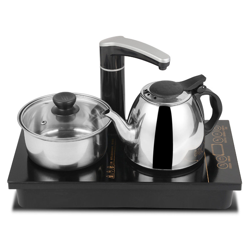 平板电磁茶炉自动上水三合一煮茶器家用烧水壶功夫茶具平面泡茶炉