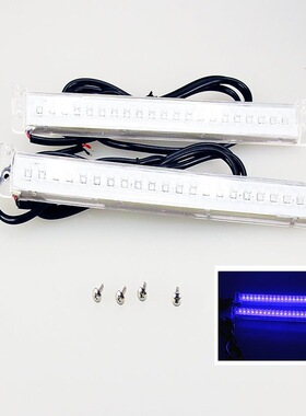 厂供2X21 LED 12V装饰片透明灯条水下蓝船LED 水底灯蓝光12-24VDC