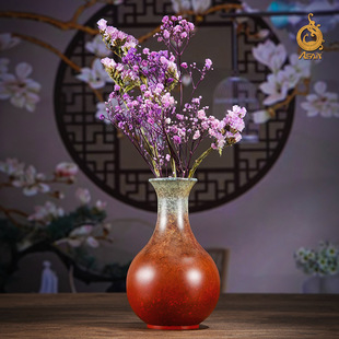 饰品插花干花装 铜工艺品酒柜装 饰花瓶 浮翠流丹 厂家直销铜花瓶