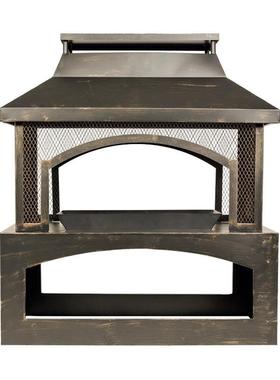 便携防锈房子暖炉围网房屋暖炉烧柴烤架取暖暖炉Firepit