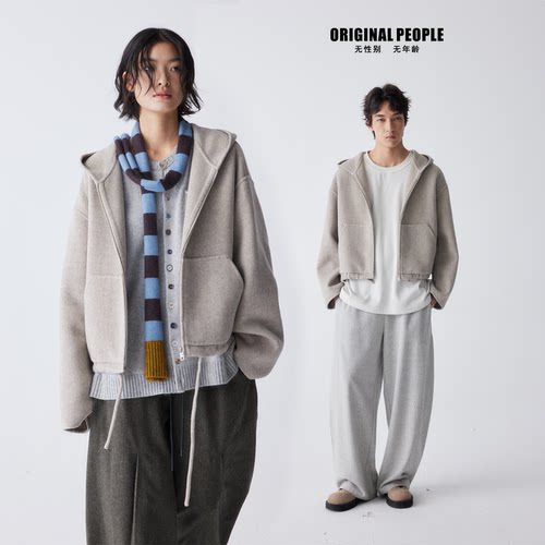 ORIGINALPEOPLE双面呢夹克外套