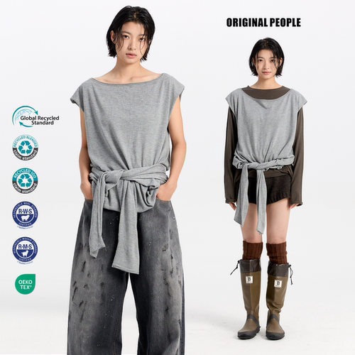 ORIGINALPEOPLE两穿针织衫