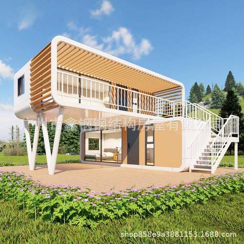 苹果仓移动民宿厂家流浪舱移动房一房一厅景观房户外星空房