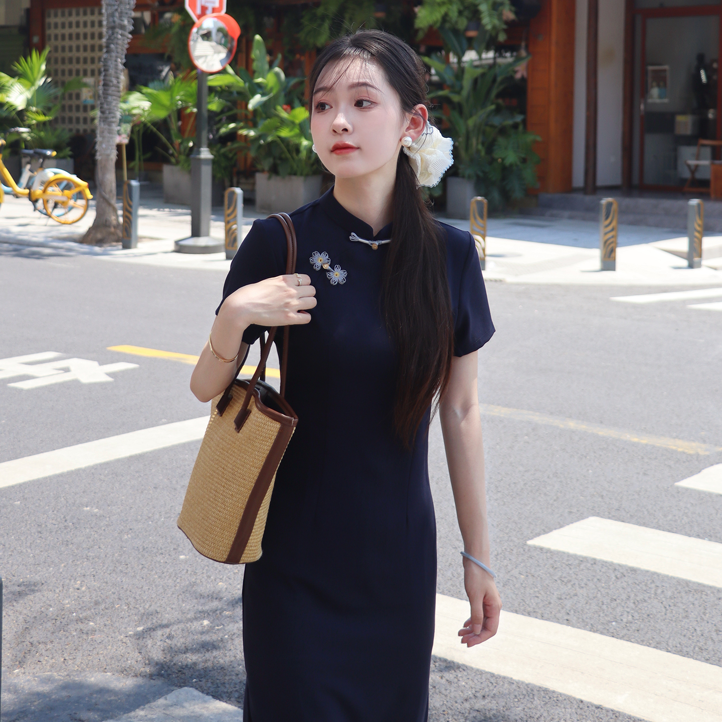 新中式旗袍日常可穿连衣裙显白