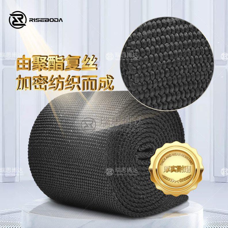 液压油管护套黑色涤纶空心纺织套管气管线管帆布耐磨保护尼龙布套