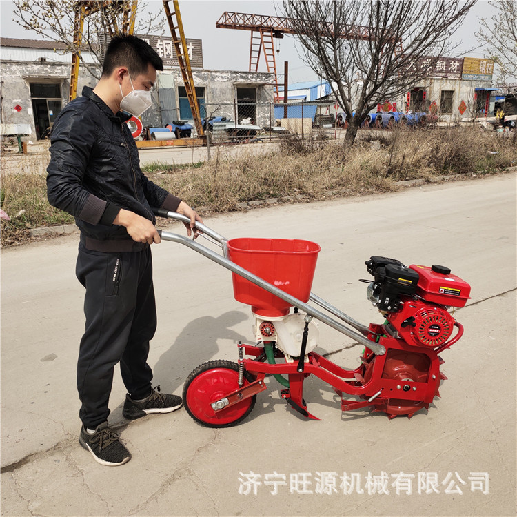手推汽油花生精播机 自走式柴油玉米精播机 玉米施肥播种机