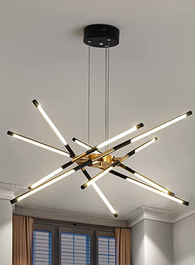 北欧客厅异形铁艺吊灯创意个性设计师LED餐厅灯 书房卧室装饰灯具