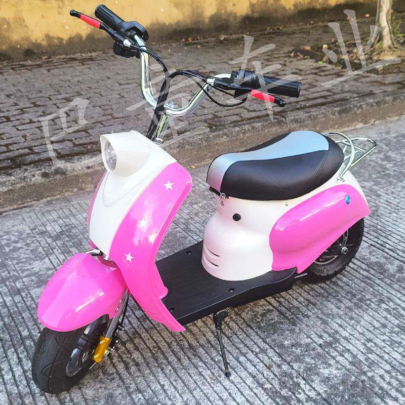 高档儿童踏板车小型中两大童动助摩托车男女小孩电轮电瓶力车可坐